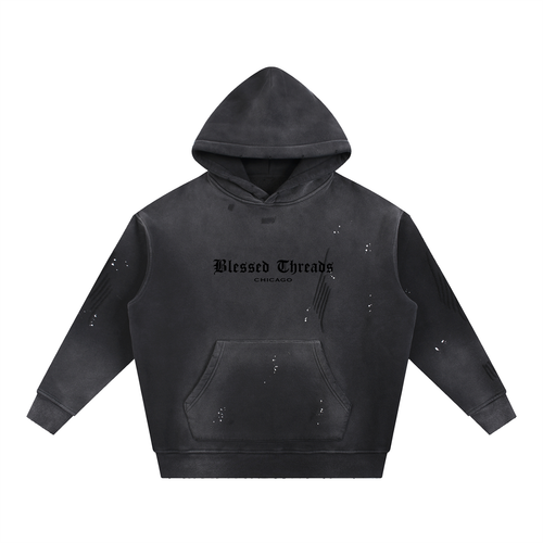Acid Washed Blessed Hoodie