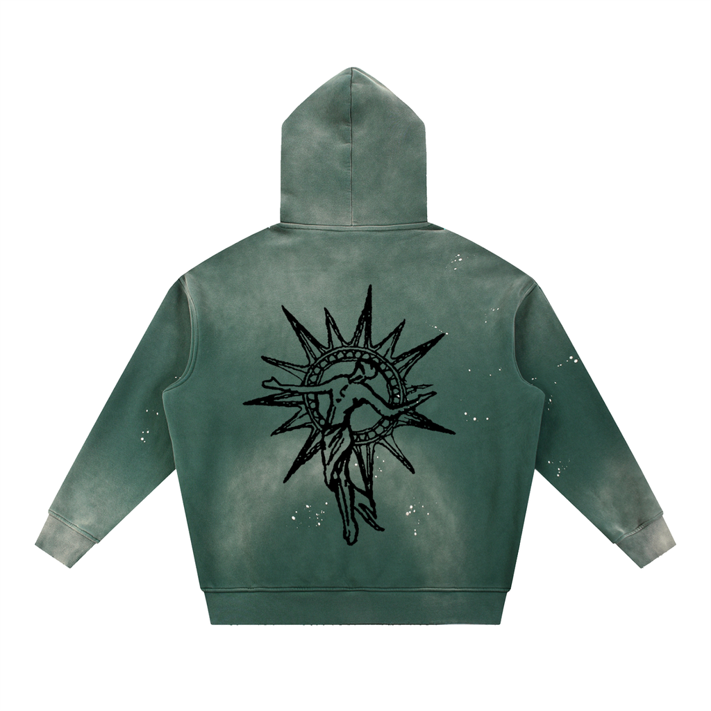Acid Washed Blessed Hoodie