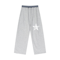 Plaid Contrast Blessed Sweatpants