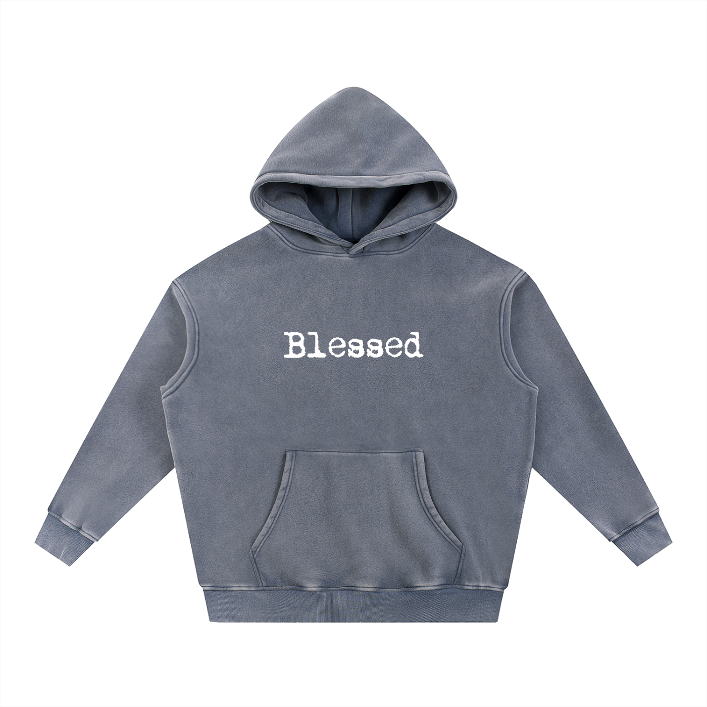Acid Washed Hand Print Hoodie