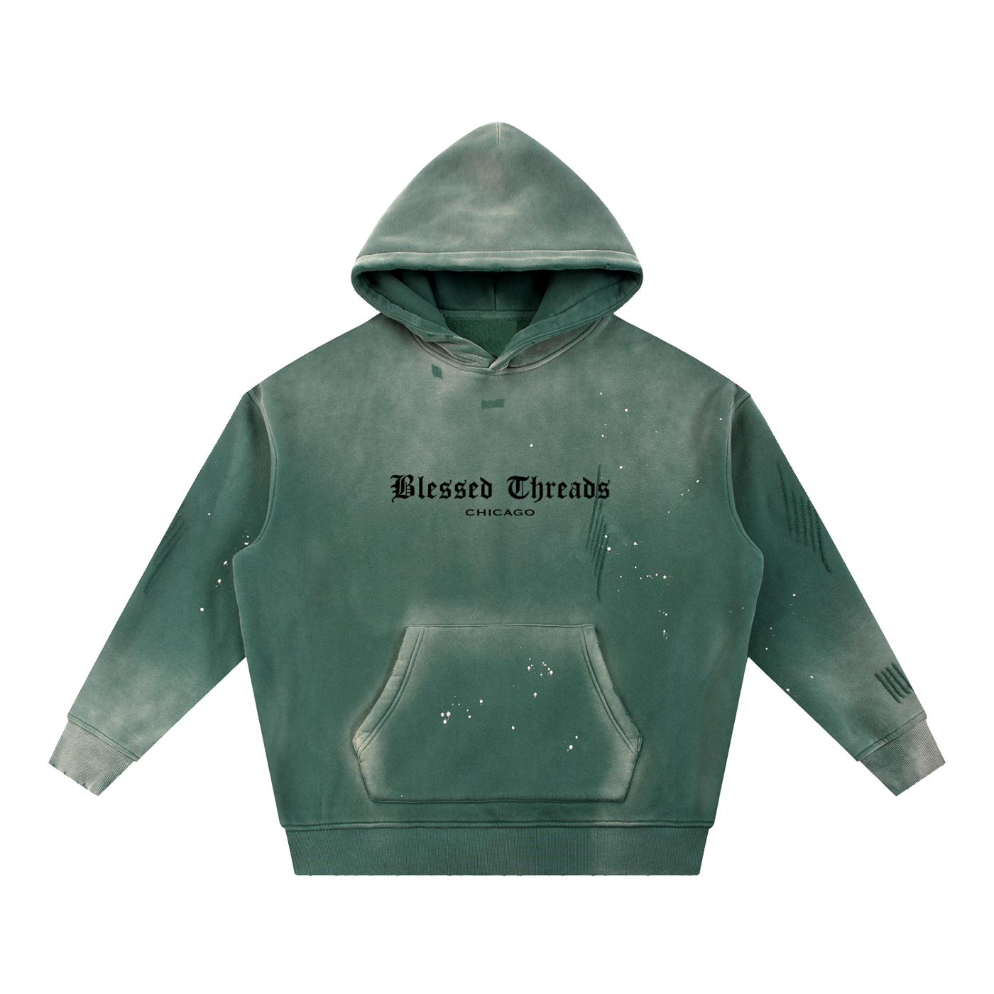 Acid Washed Blessed Hoodie
