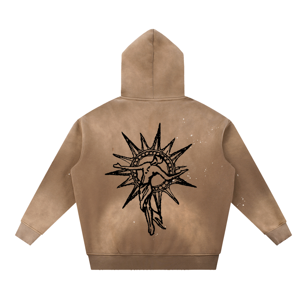 Acid Washed Blessed Hoodie