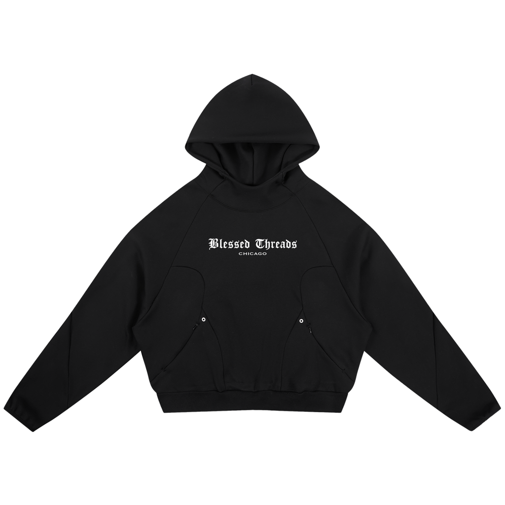 Curved-Cut  hoodie