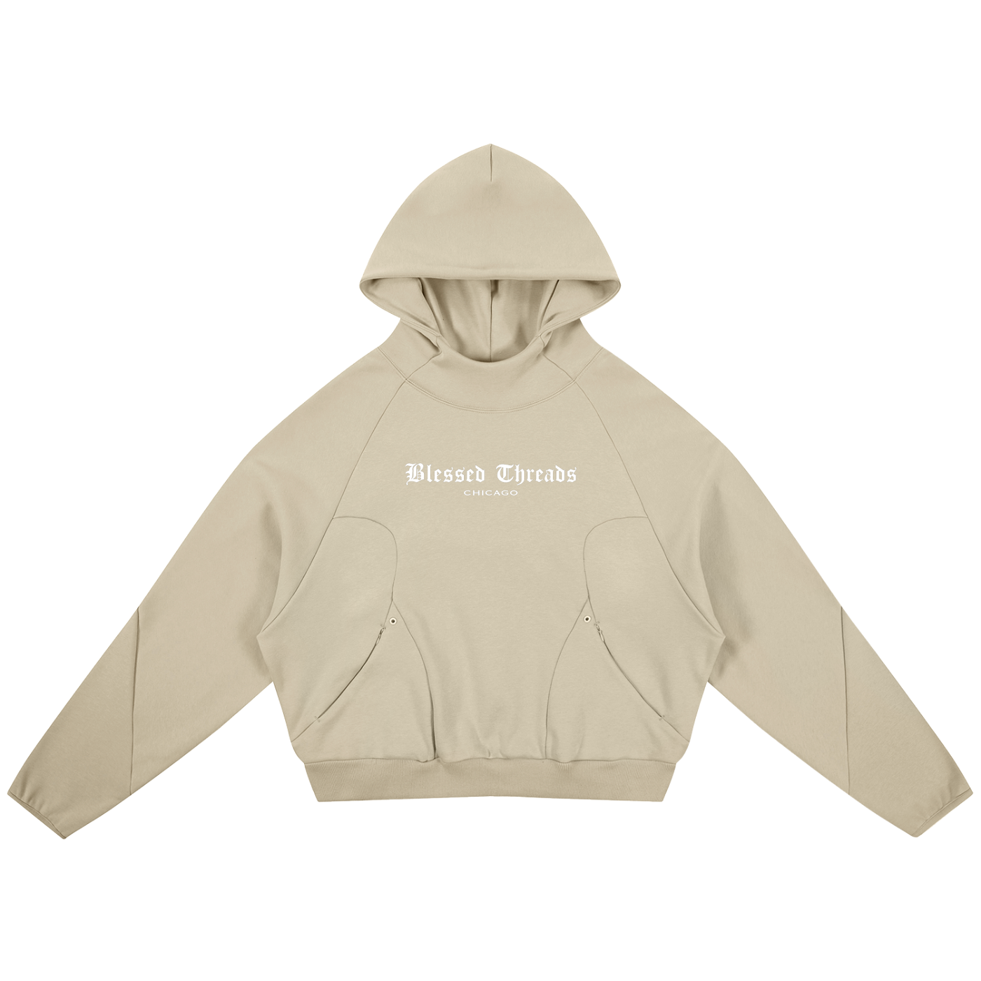 Curved-Cut  hoodie