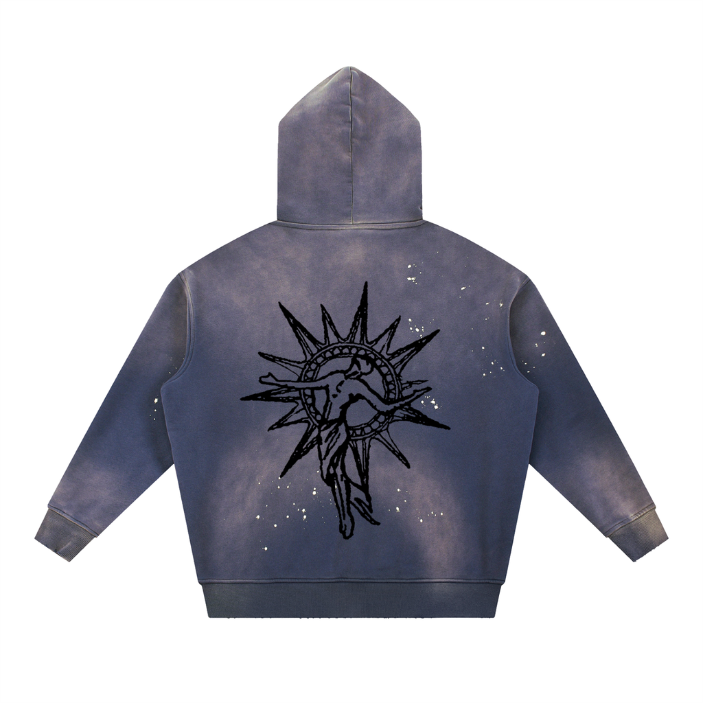 Acid Washed Blessed Hoodie