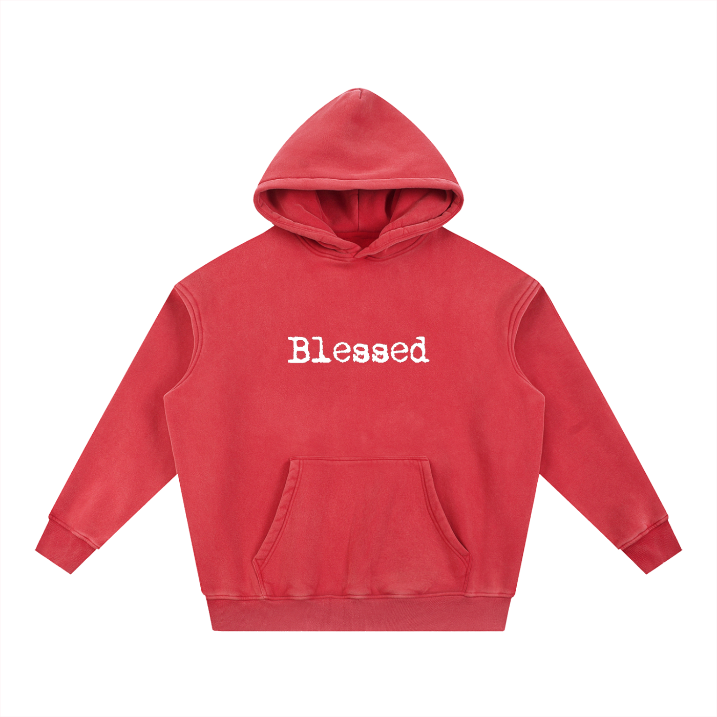 Acid Washed Hand Print Hoodie