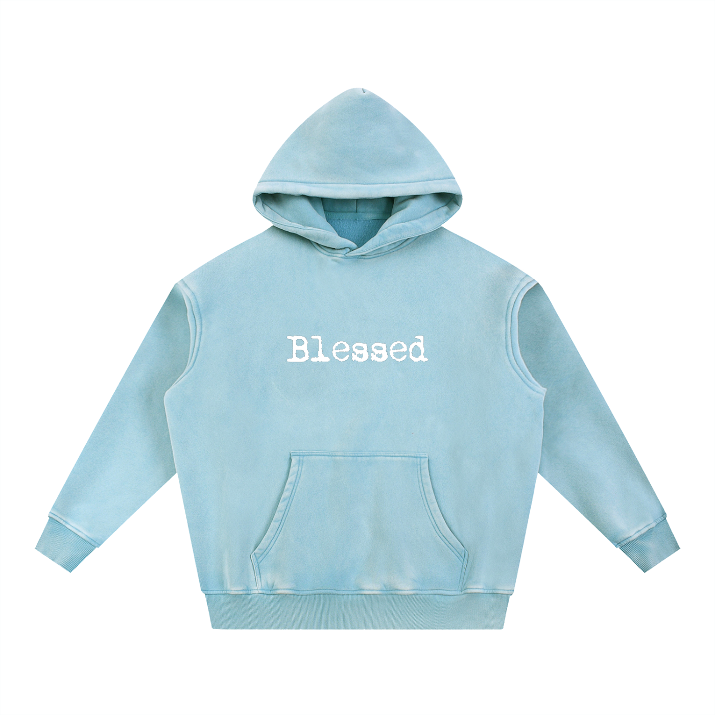 Acid Washed Hand Print Hoodie