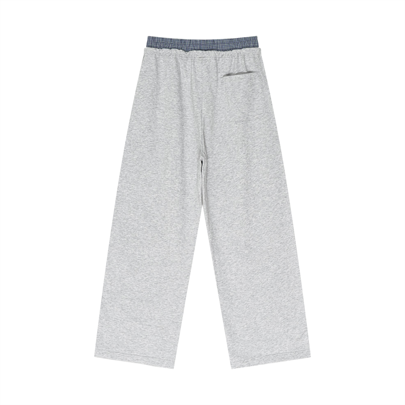 Plaid Contrast Blessed Sweatpants