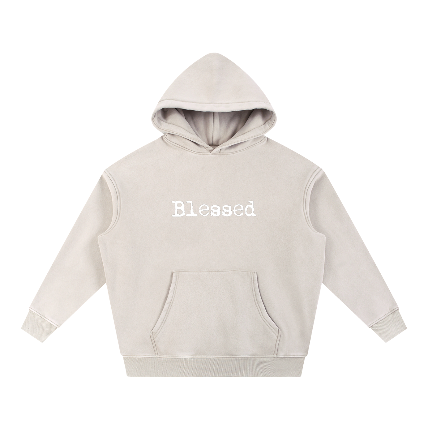 Acid Washed Hand Print Hoodie