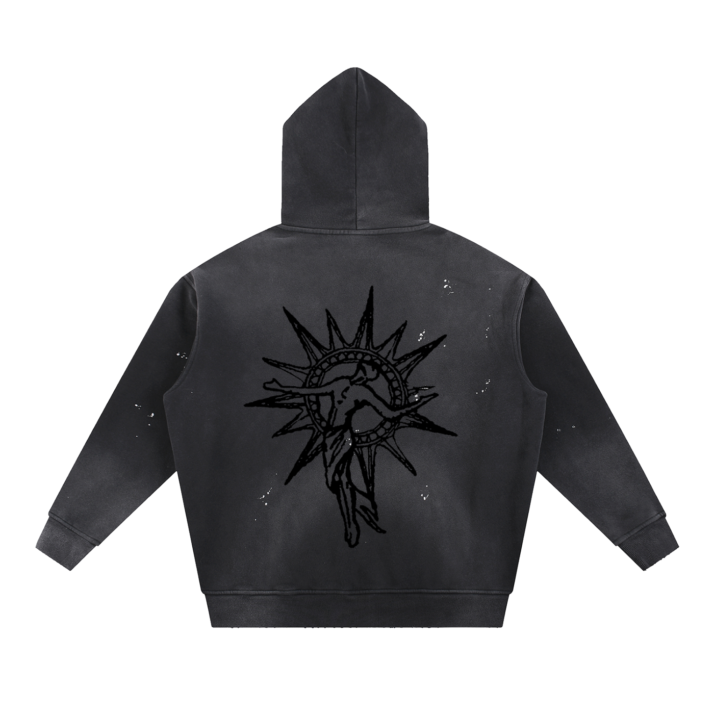 Acid Washed Blessed Hoodie