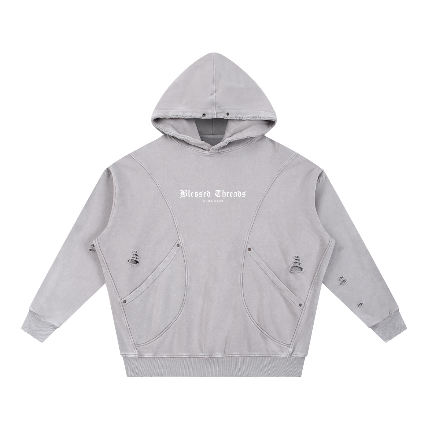 Distressed Blessed Threads Hoodie