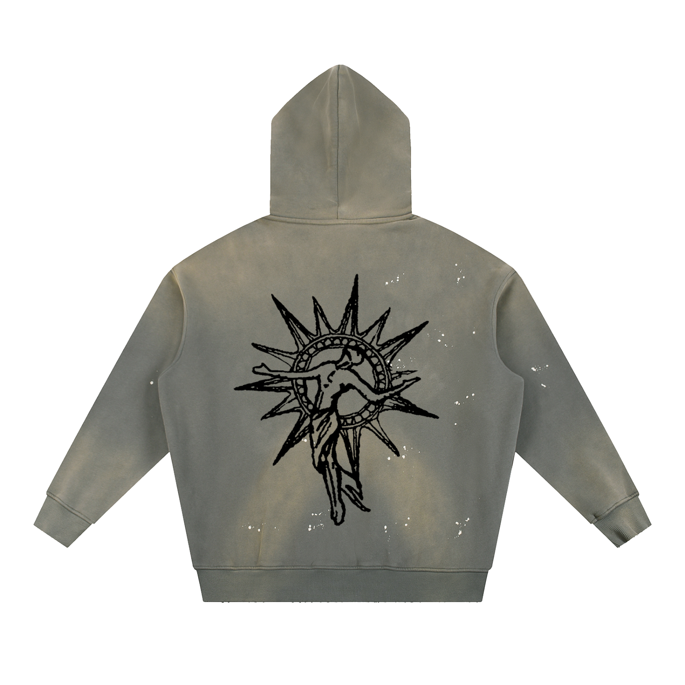 Acid Washed Blessed Hoodie